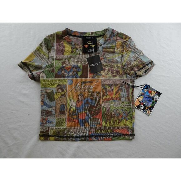 Forever 21 DC Comics Youth Kids Shirt Size S - Picture 1 of 5